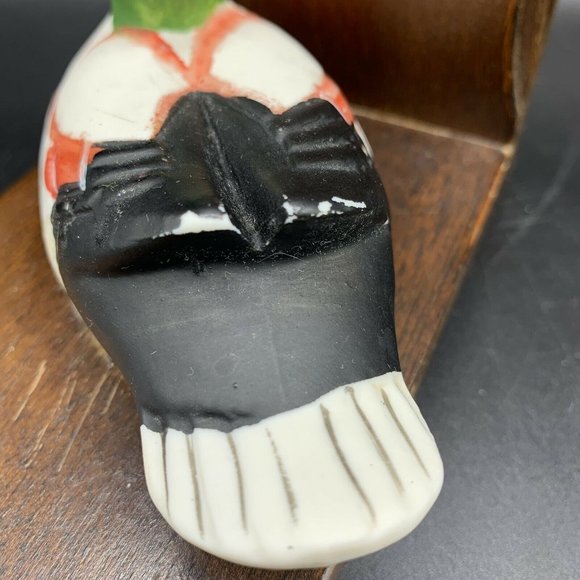 Vintage Duck Book End Ceramic Mallard Duck Wooden Bookend Single Bird Lover - Picture 4 of 9